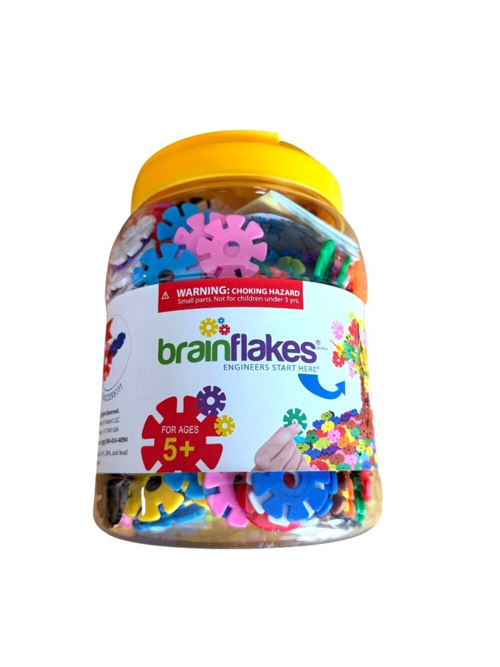 Brain Flakes 500+ Piece Interlocking Disc Building Set Creative Engineering Play